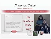 Tablet Screenshot of northwestsepticinc.net
